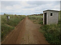 TA4213 : High tide shelter, Spurn Point by Hugh Venables