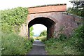 NZ9108 : Bridge over the Cinder Track at Stainsacre by Jeff Buck