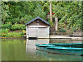 SE1125 : Shibden Park, Mere and Boathouse by David Dixon