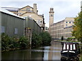 SE1438 : Salt's Mill and the Leeds and Liverpool Canal by Oliver Dixon