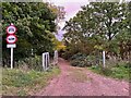 TL2242 : Start of Green Lane byway by Philip Jeffrey