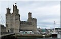 SH4762 : Caernarfon Castle viewed from across Afon Seiont by Bill Harrison