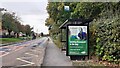 NZ2650 : View along Waldridge Road with bus stop on NW side by Luke Shaw