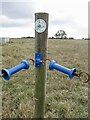 ST7302 : Electric fence crossing, Lyscombe Hill by Richard Webb