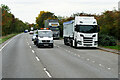 SK9874 : Layby on the A15 near Lincoln by David Dixon