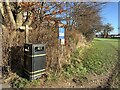 SJ4612 : Public footpath along edge of playing field by Jonathan Hutchins