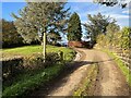 SJ7852 : Public footpath on track on Brockwood Hill by Jonathan Hutchins