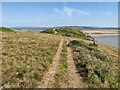 ST2858 : England Coast Path on Brean Down by Mat Fascione