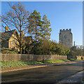 TL3650 : Orwell: church tower and stinkpipe by John Sutton