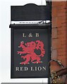 SJ9295 : Sign of the Red Lion by Gerald England