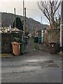 ST2291 : Back lane wheelie bins, Crosskeys by Jaggery