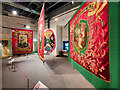 SJ8398 : Peoples History Museum, Display of Workers Banners by David Dixon