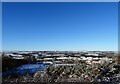 NZ1051 : Snowy countryside from Consett by Robert Graham