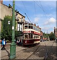 NZ2154 : Beamish - A tram passes the Sun Inn by Rob Farrow