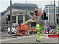 NT2574 : Edinburgh Trams - Top of Leith Walk by M J Richardson