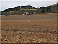 NT3137 : Ploughed field near Glenormiston Halt by Jim Barton