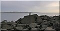 NT1978 : Anti-submarine boom mounting block, Cramond Island, Midlothian by Claire Pegrum