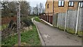 SJ3030 : Signage for the public footpath to Babbinswood by TCExplorer