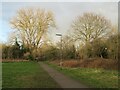 TQ2064 : Path through Hogsmill Nature Reserve, West Ewell by Malc McDonald