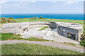 SZ6385 : Gun emplacement, Culver Down by Ian Capper