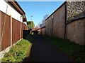 ST3563 : Footpath along the back of the Old Manor Inn by S