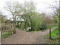 TQ1480 : Footbridge over the River Brent near Hanwell by Malc McDonald