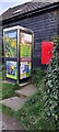 TM3861 : COVID memorial phone box, Benhall by Christopher Hilton