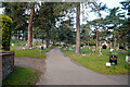 TG1100 : Pathway though Wymondham Cemetery by John Lucas