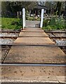 SX8061 : Across a South Devon Railway level crossing, Totnes by Jaggery