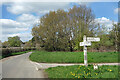 SP3614 : Slightly Faded Signpost by Des Blenkinsopp