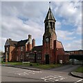 SP0089 : School house and clock tower from the Spon Lane school by A J Paxton