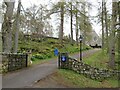 NO2694 : Driveway to Crathie Kirk, near Balmoral by Malc McDonald