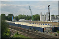 TQ0886 : HS2 works, West Ruislip, May 2023  portal cover by Robin Stott