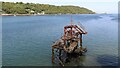 SH5873 : Remains of the Landing Stage at Bangor Pier by Alan Walker