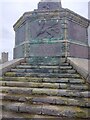 SN5781 : Dragon on Aberystwyth war memorial by David Smith