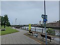 NZ3957 : Cycle Routes 1 and 7 approaching the mouth of the Wear by Tim Heaton