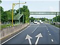 SJ3352 : Footbridge over A483 at Gresford Junction by David Dixon