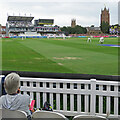 ST2225 : Taunton: watching from the Colin Atkinson Pavilion by John Sutton