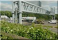 SE1827 : Gantry over the M62, Hunsworth by Humphrey Bolton