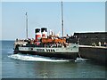 SS8276 : The paddle steamer Waverley at Porthcawl breakwater by David Lewis