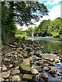 SE1148 : The River Wharfe at Ilkley Old Bridge by Graham Hogg