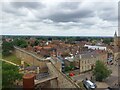 SK9771 : Looking northeast from the Observatory Tower, Lincoln Castle by Graham Robson