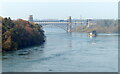 SH5571 : The Menai Straits viewed from the Menai Suspension Bridge by Mat Fascione