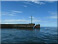 NU2705 : Fishing off the end of Amble's north pier by Christine Johnstone