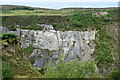 SH5054 : Rock face at Pen-yr-Orsedd Quarry by Bill Harrison