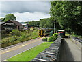 SH5938 : Train entering Minffordd station by Malc McDonald