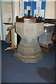 SJ2937 : Font in St Mary's Church, Chirk by Richard Hoare