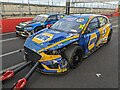 SK4125 : Damaged touring car at Donington Park by TCExplorer