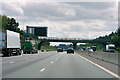 SP8741 : Bridge over the M1 at Tongwell by David Dixon