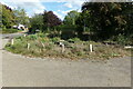 TL8336 : Garden area at Wickham St Paul Village Hall by Geographer